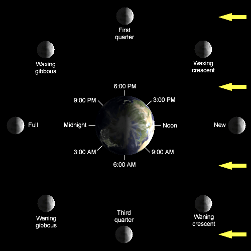 New Moon Diagram