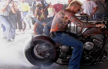 Exile Cycles Doin' A Burnout At Rally Of Texas